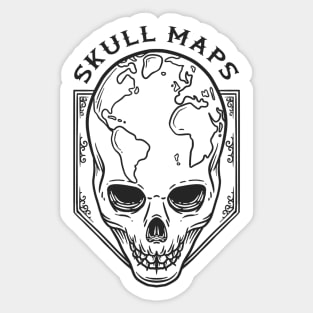 Skull on board Sticker